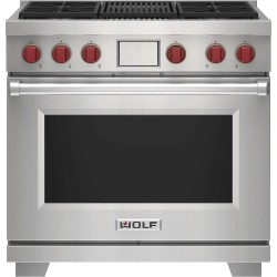 36" Dual Fuel Range - 4...