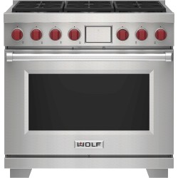 36" Dual Fuel Range - 6...