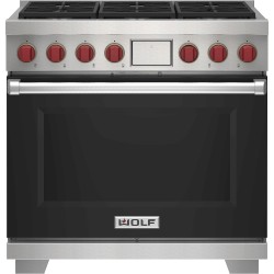 36" Dual Fuel Range - 6...