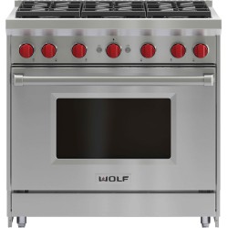36" Gas Range - 6 Burners -...