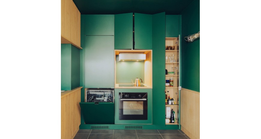Colour Blocking  tendencia de Diseño en la cocina 